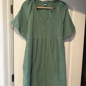 Old Navy Sage Green Midi Dress